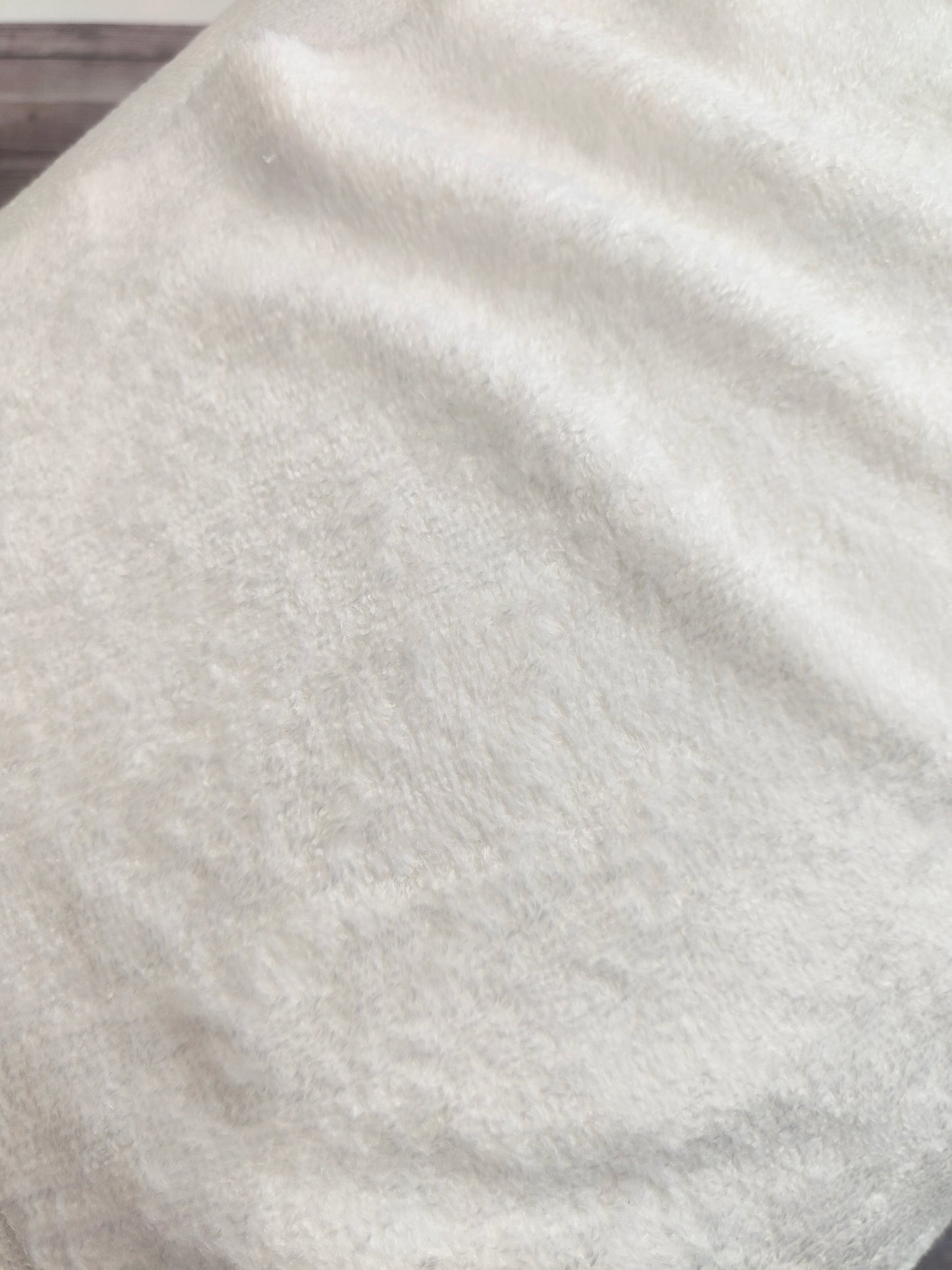 White Cotton Terry Towelling