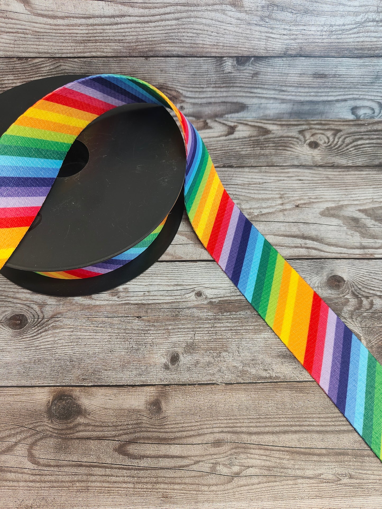 Rainbow Printed 38mm Webbing Strap