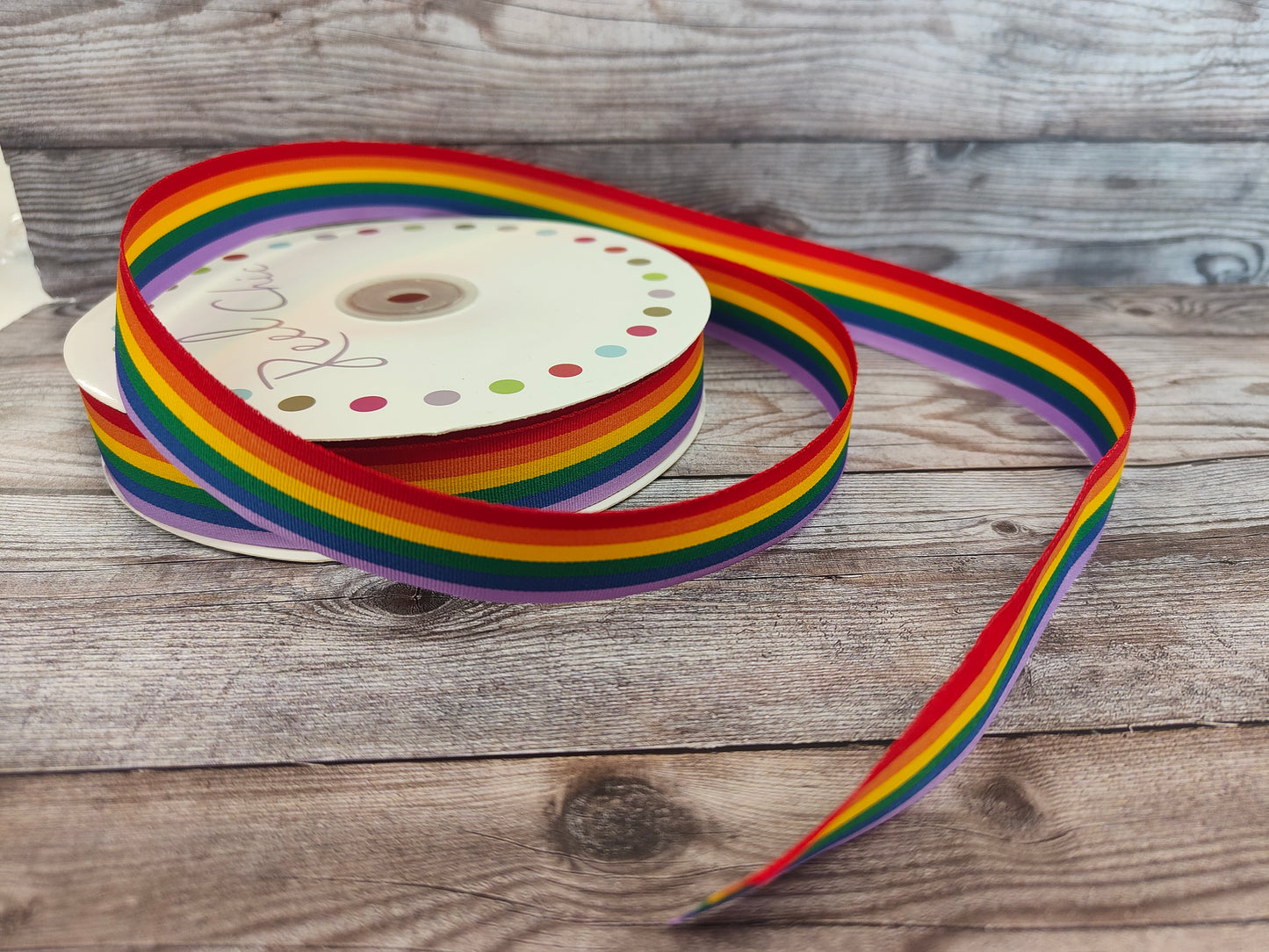 Rainbow 25mm Ribbon