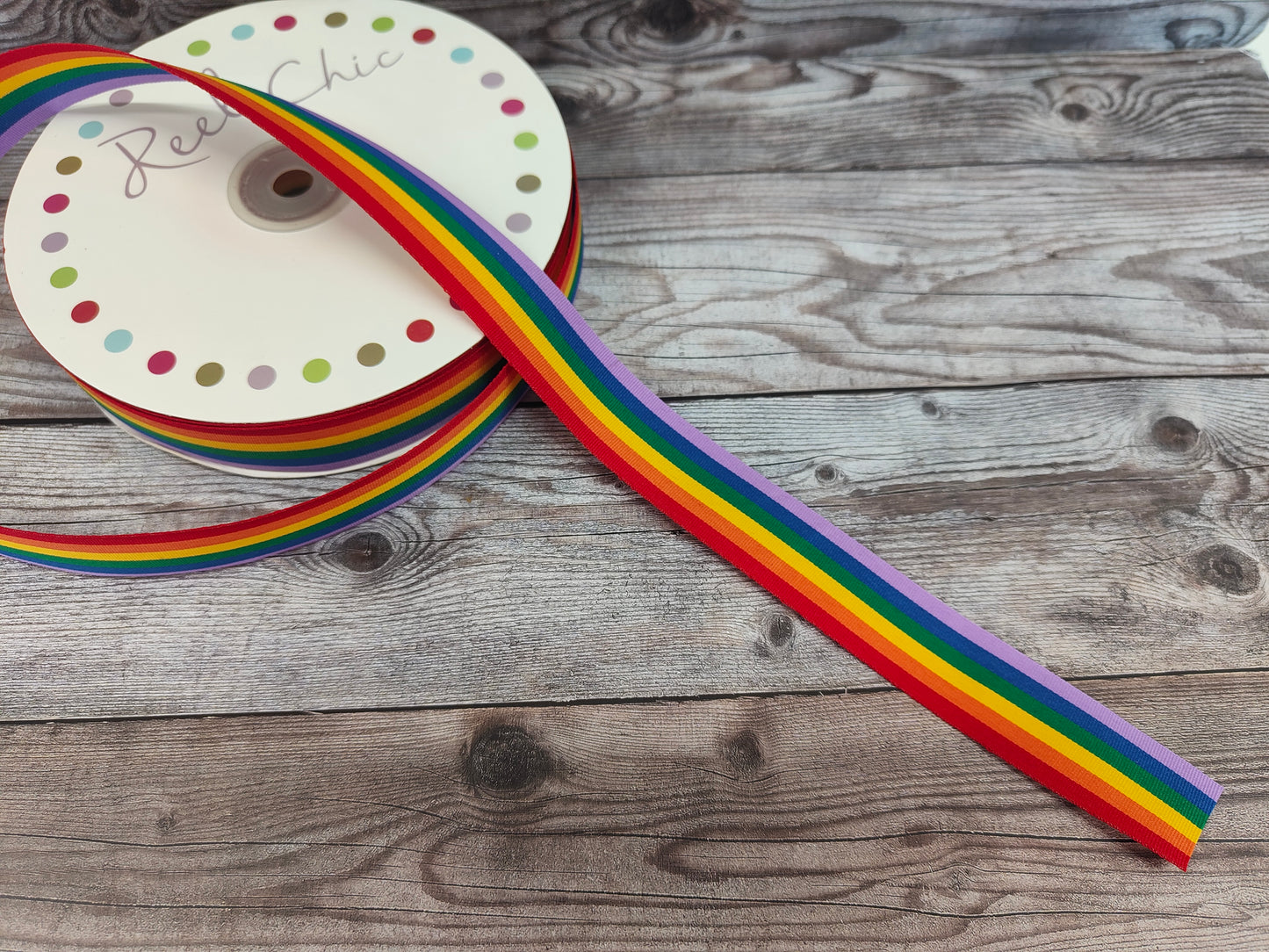 Rainbow 25mm Ribbon