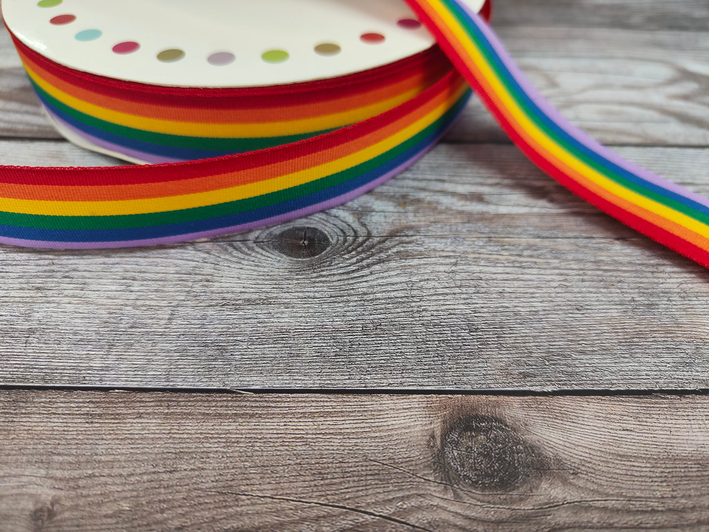 Rainbow 25mm Ribbon