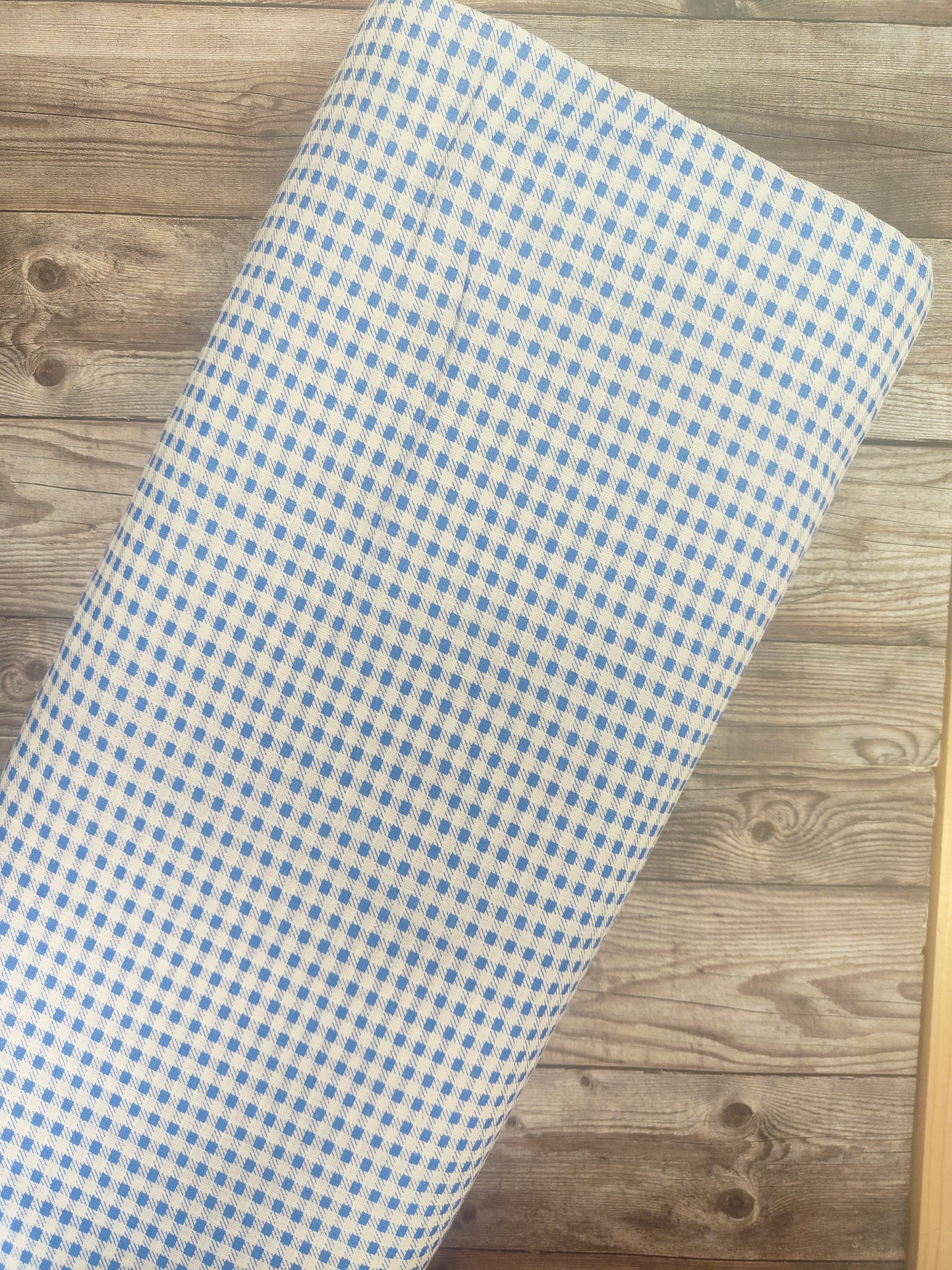 Blue Gingham Cotton