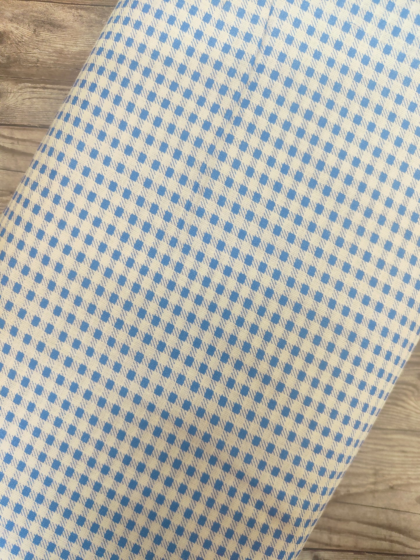Blue Gingham Cotton