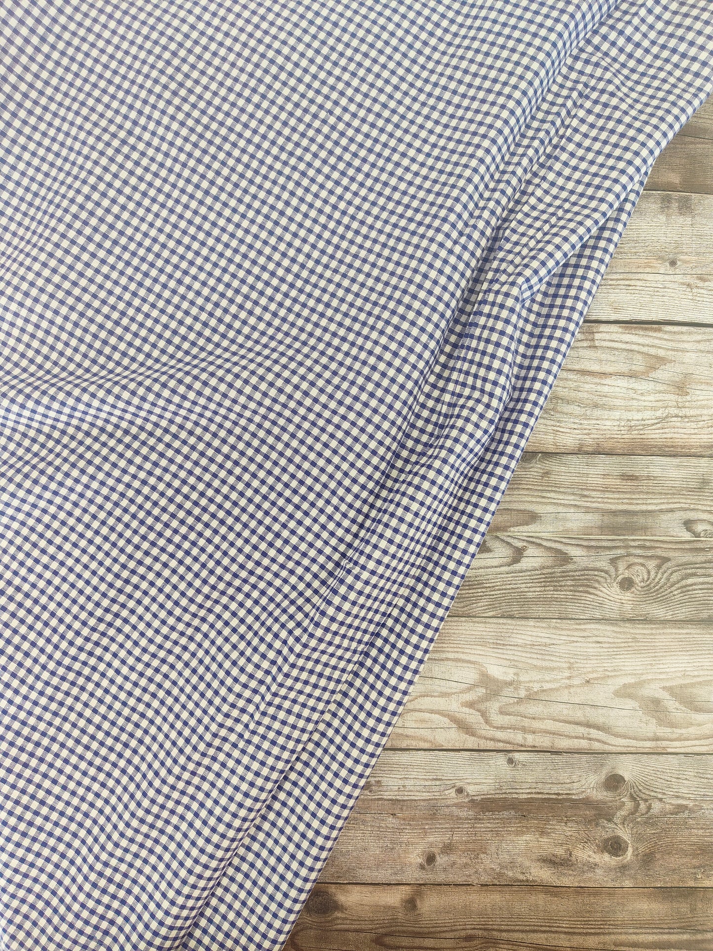 Navy 1/8 Gingham Cotton