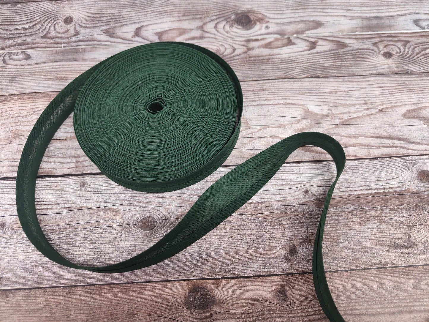 Green Cotton Bias Binding