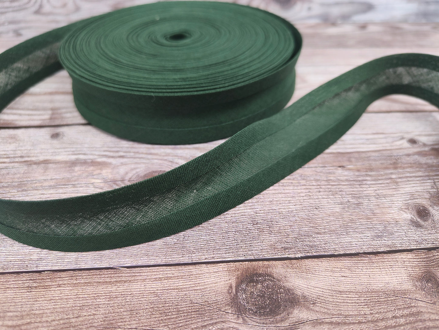 Green Cotton Bias Binding