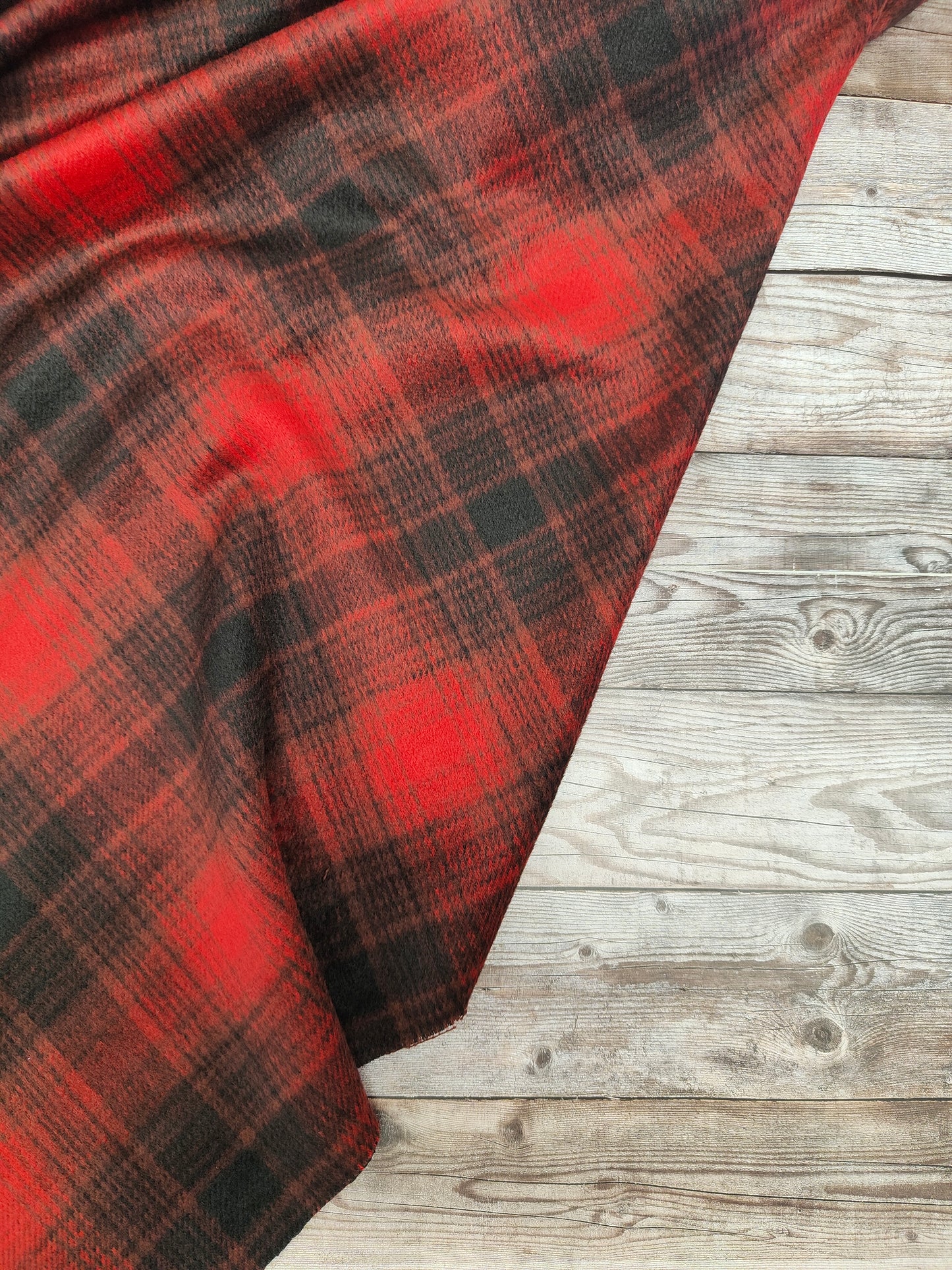 Checked Wool Blend
