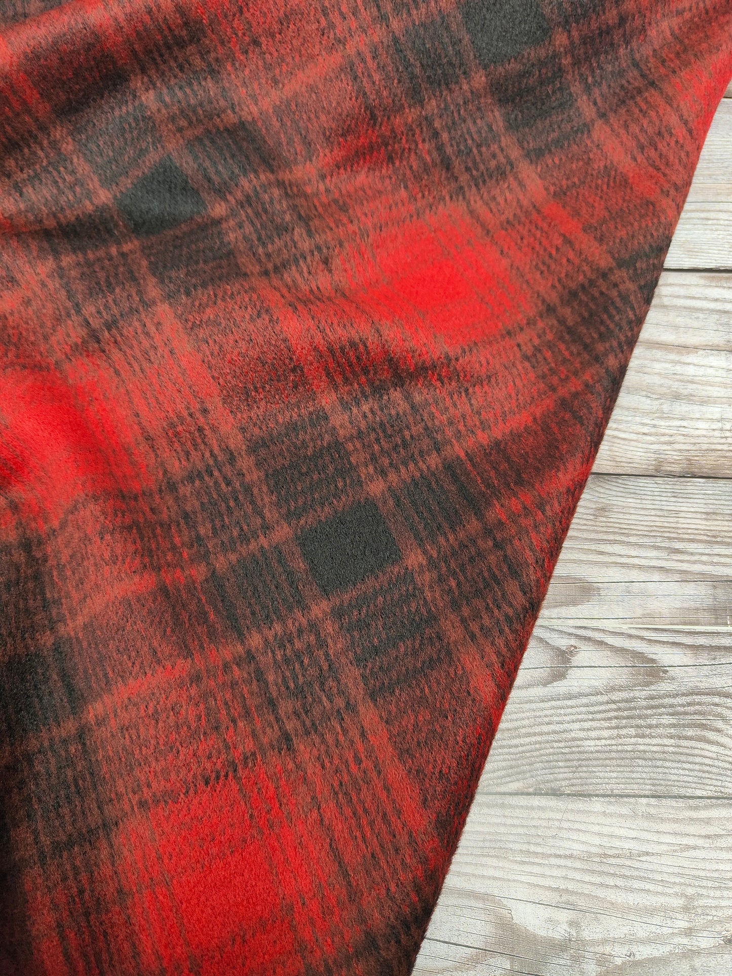 Checked Wool Blend