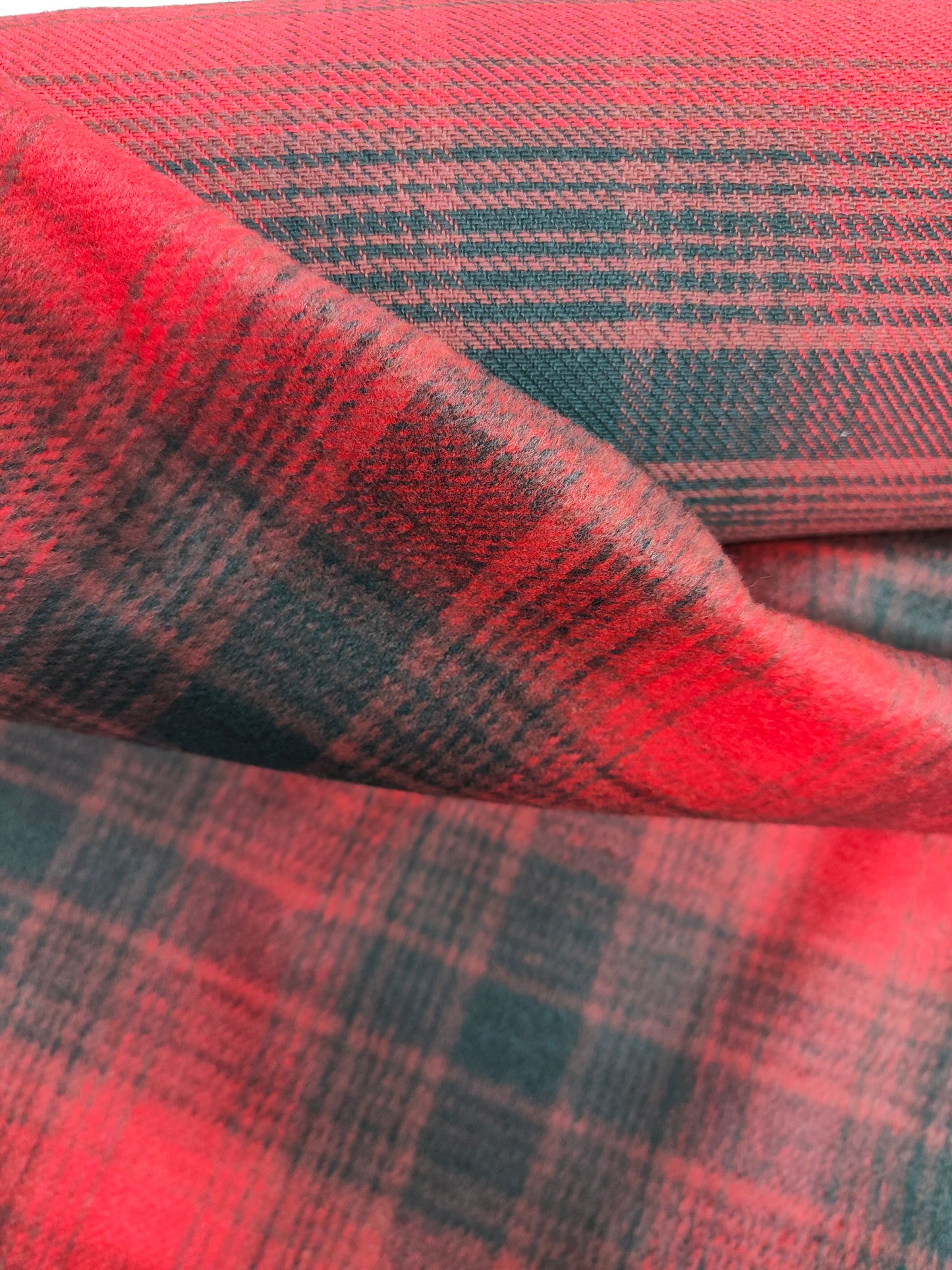 Checked Wool Blend