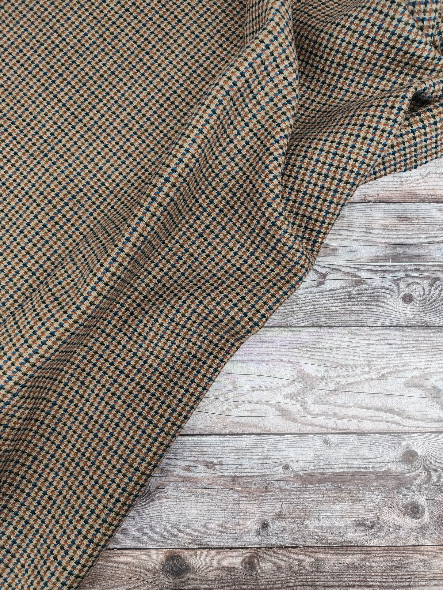 Ditsy Dogtooth Wool Blend