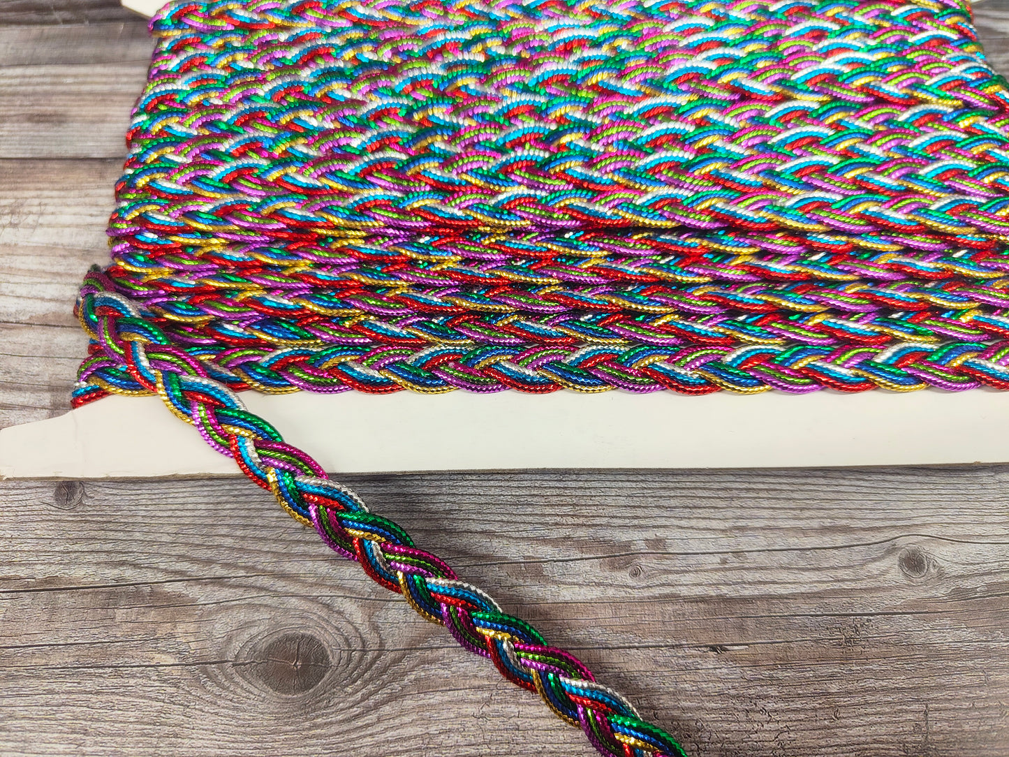 Rainbow Plaited Braid