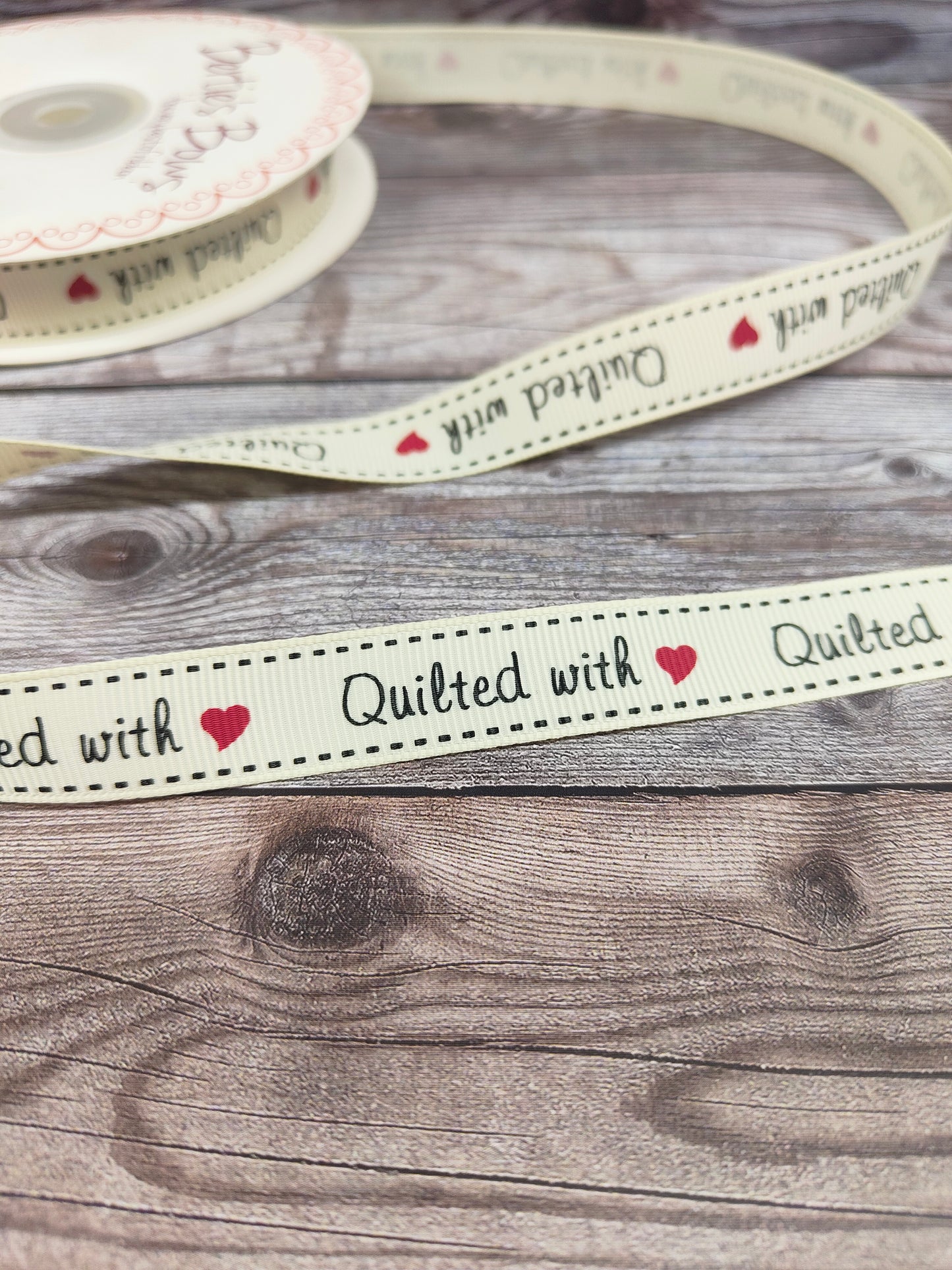 Quilted with Love Ribbon 16mm