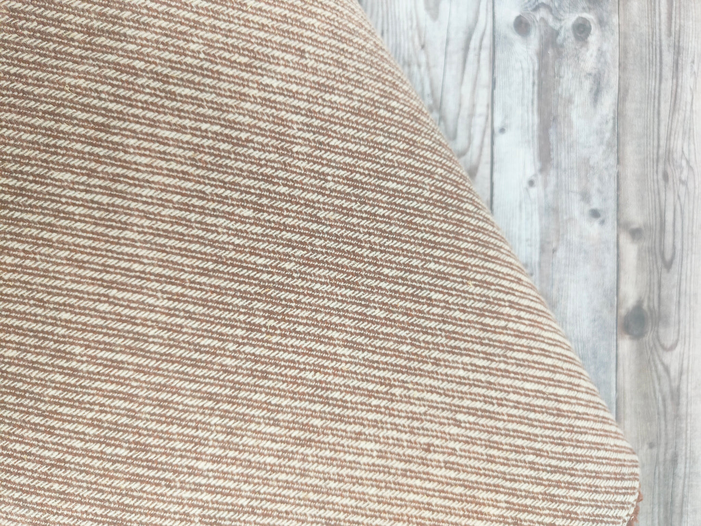 Diagonal Stripe Wool Blend