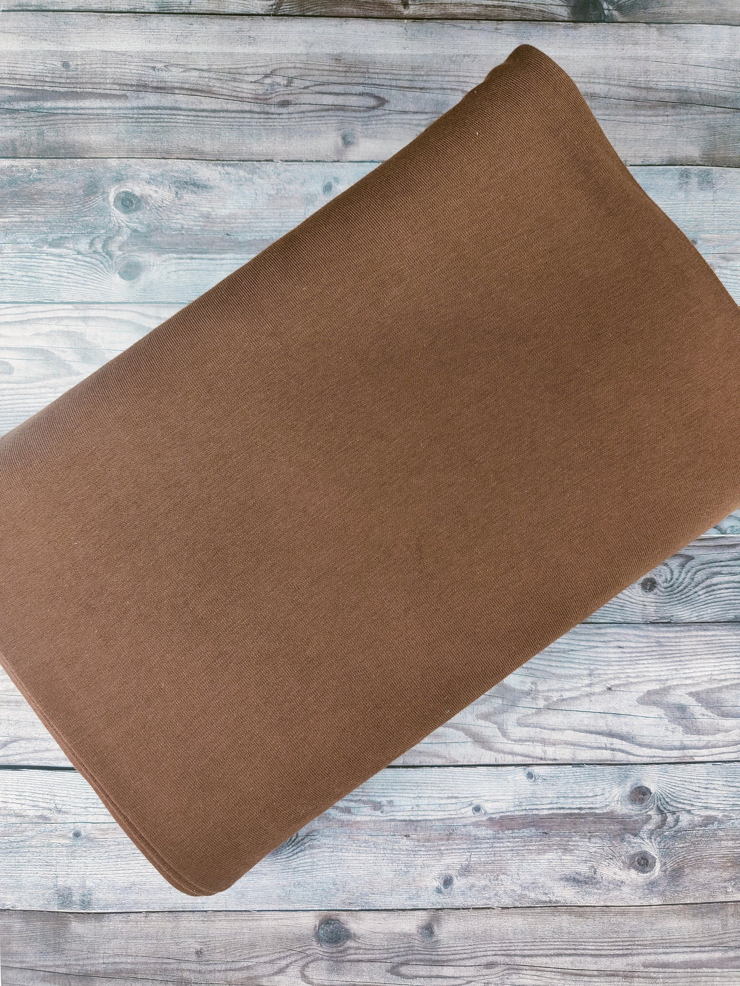 Chestnut Brown Tubular Cotton Ribbing Jersey