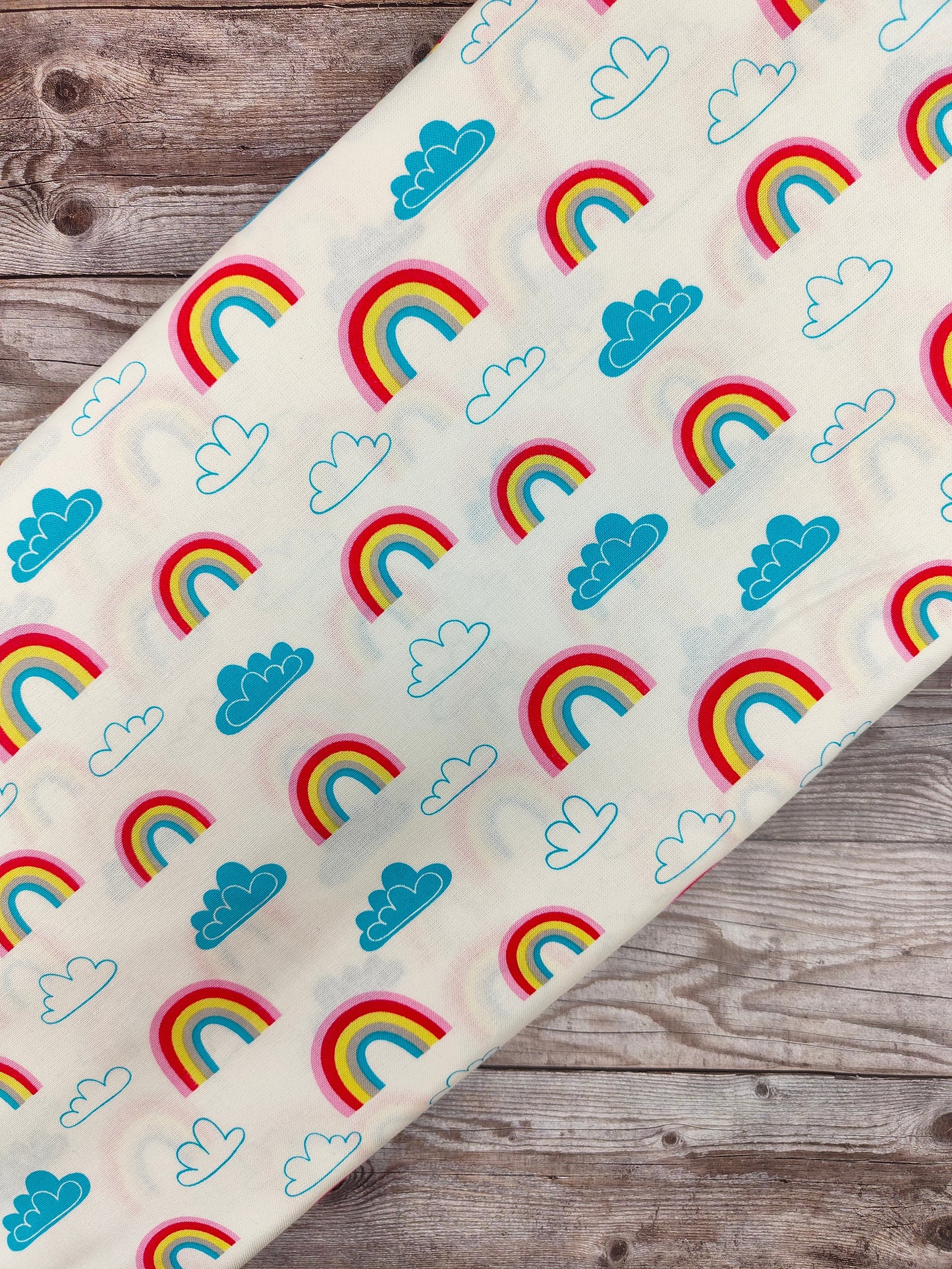 Rainbows & Clouds Cotton