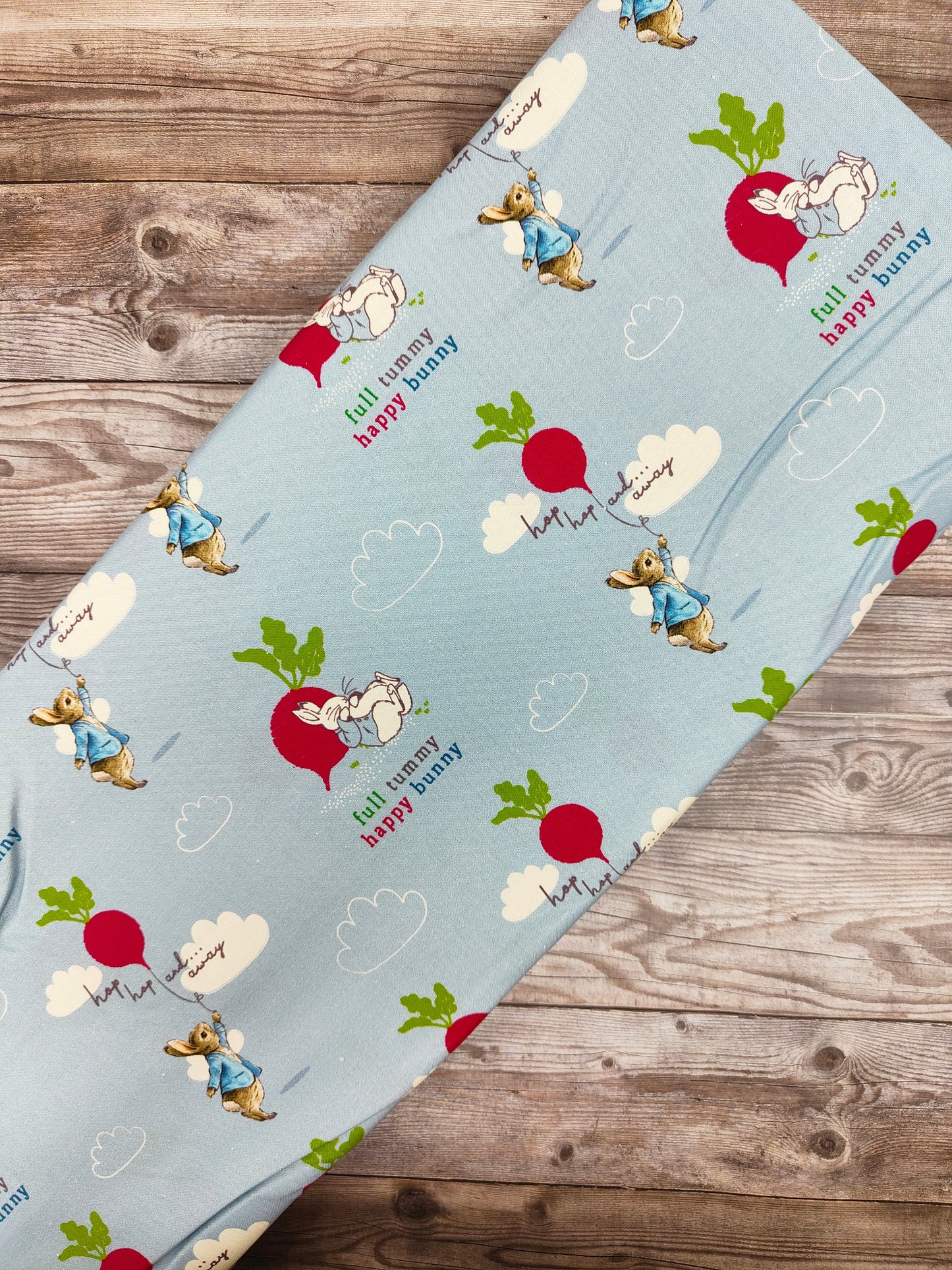 Peter Rabbit Hop Hop and Away Cotton