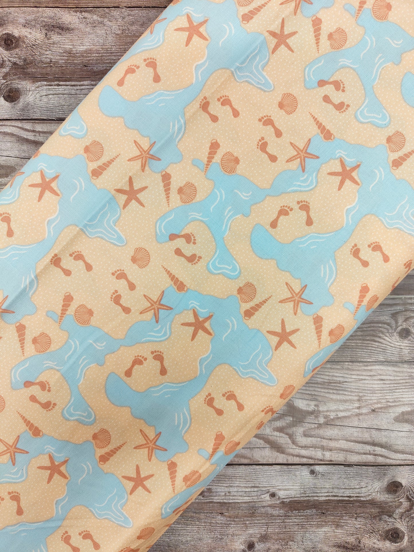 By the Coast Footprints Cotton