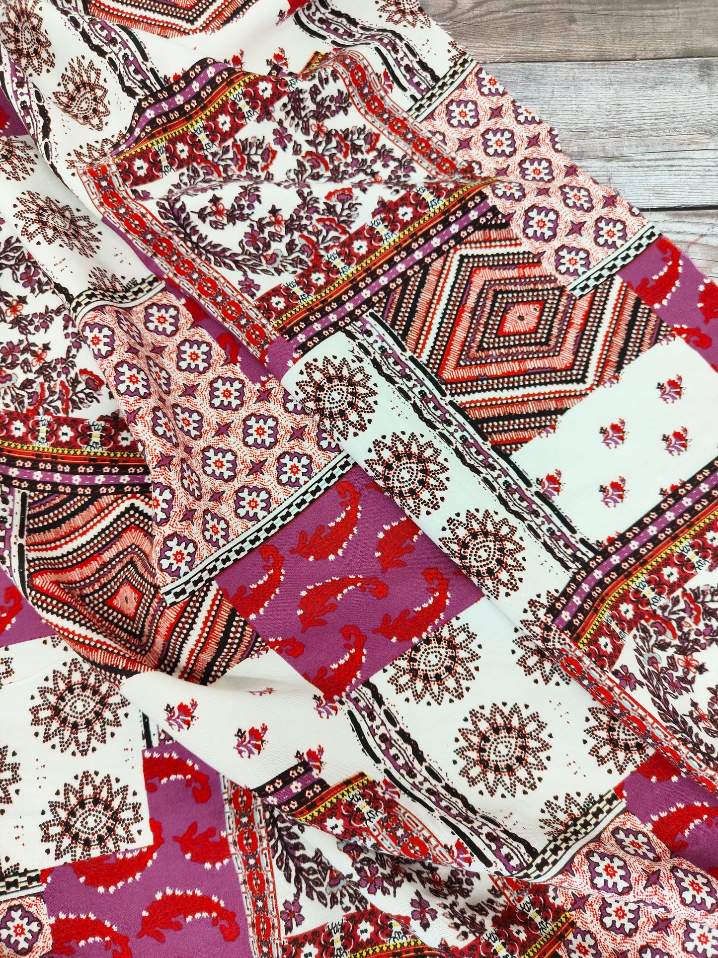 Aztec Blocks Viscose