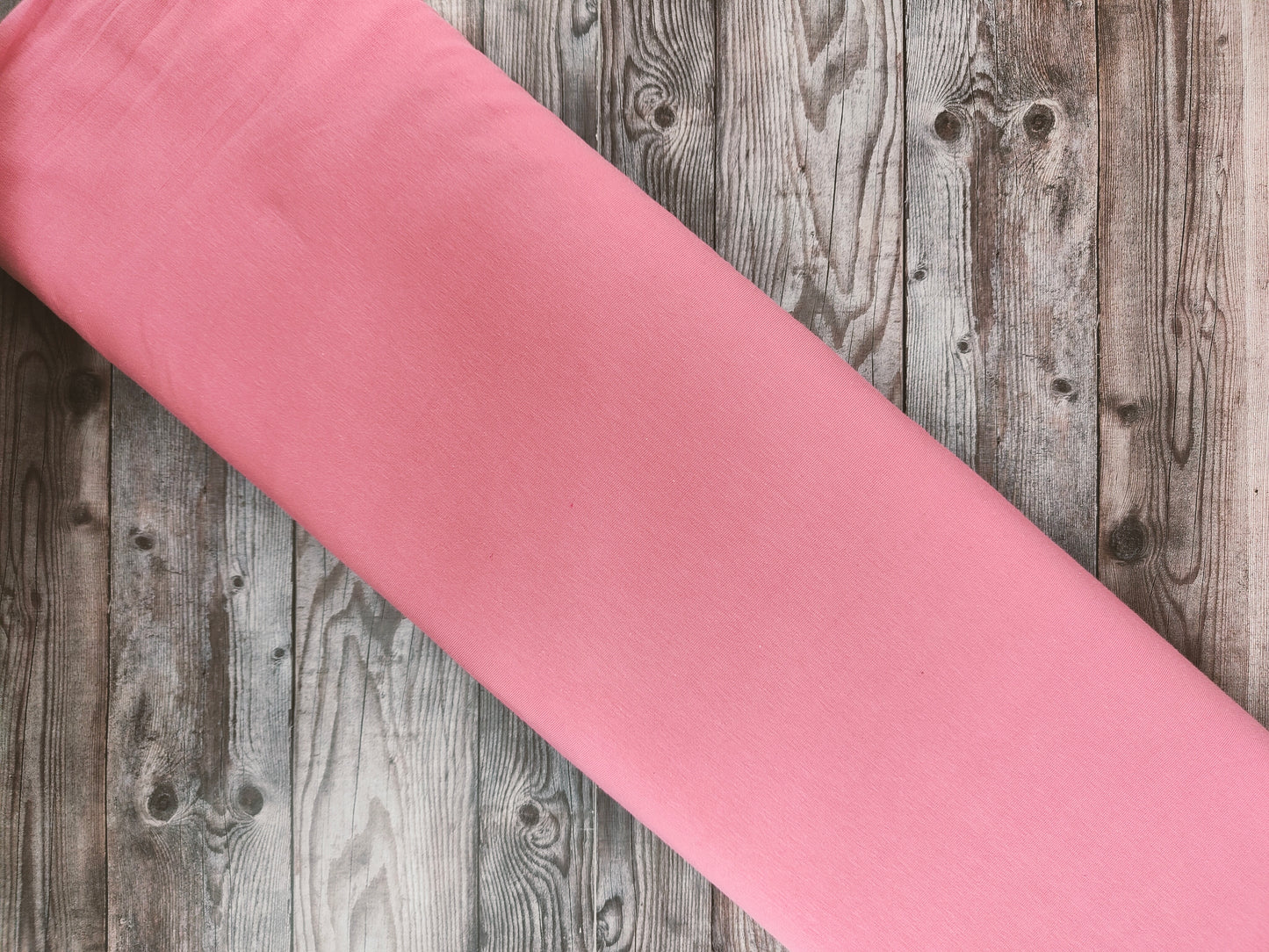 Plain Rose Pink Cotton Jersey