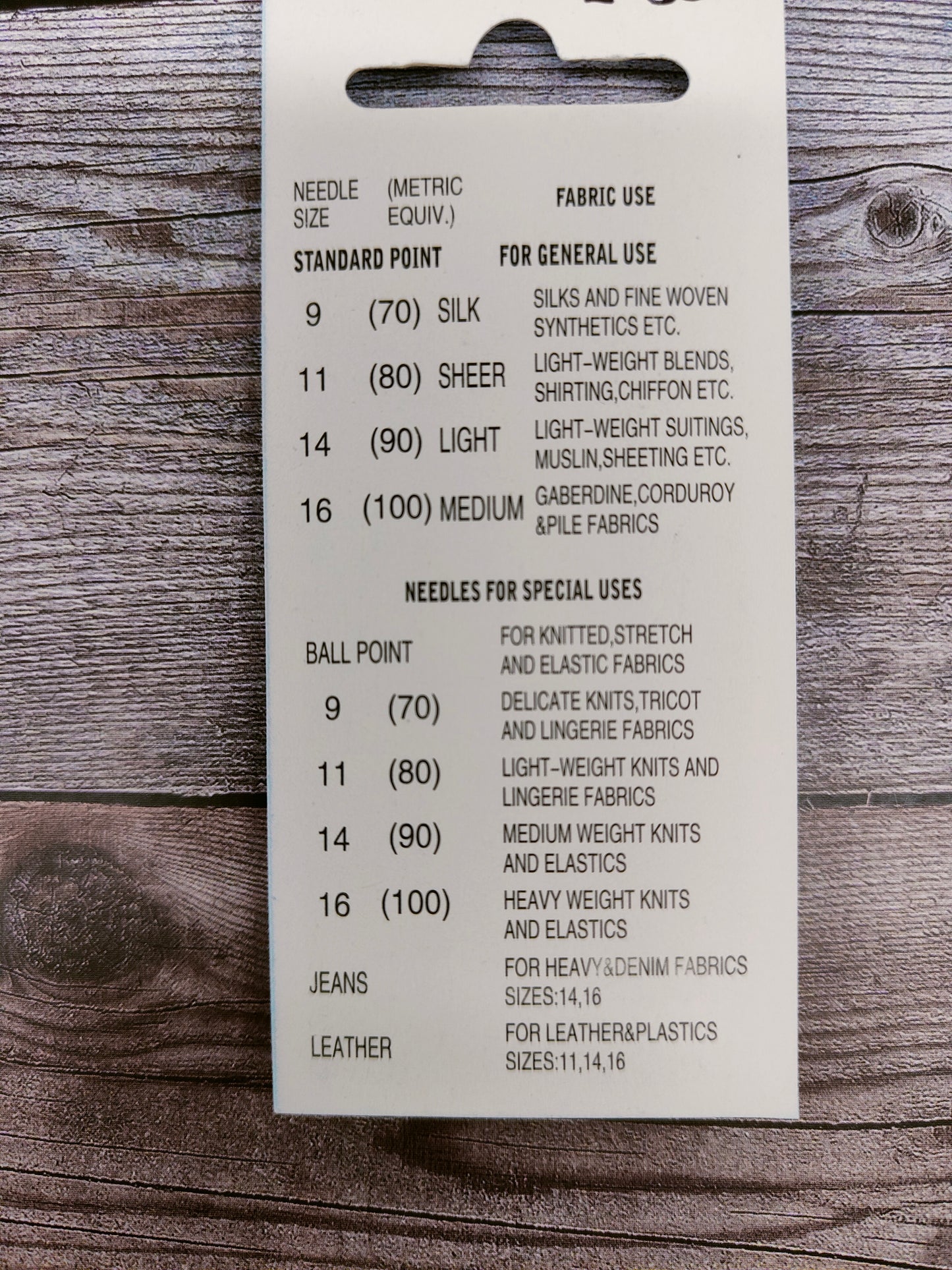 Universal Assorted Machine Needles