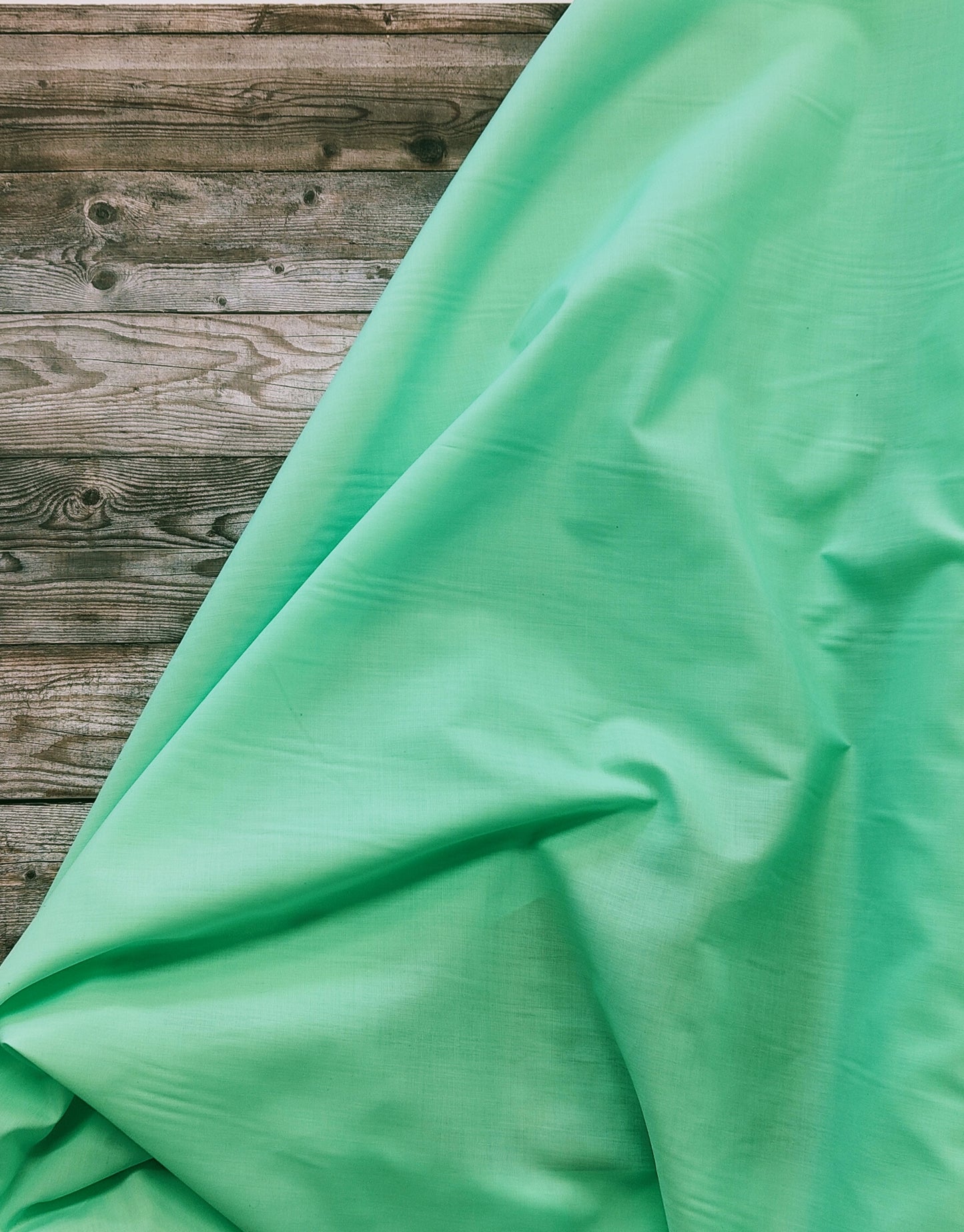 Spearmint Plain Polycotton