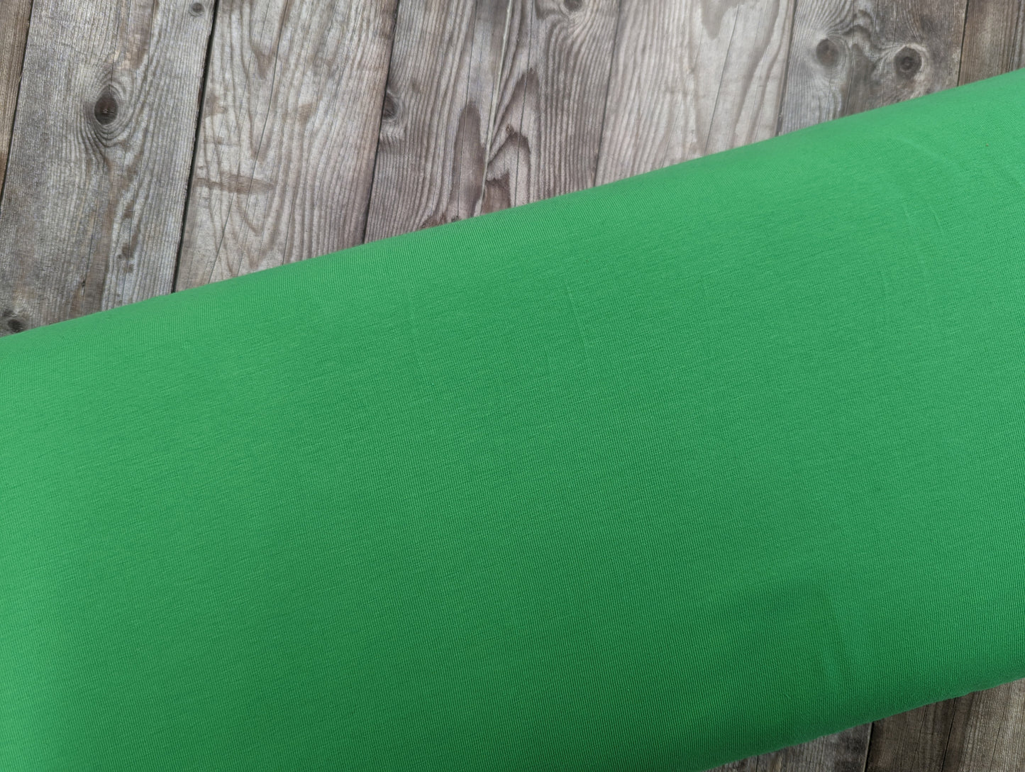 Plain Bright Green Cotton Jersey