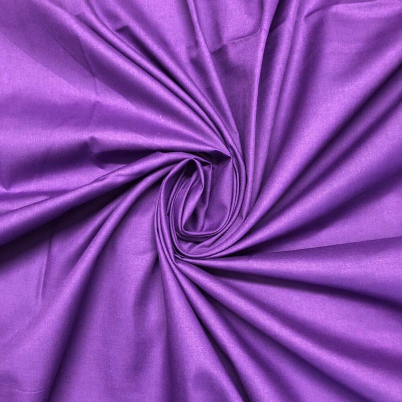 Purple Plain Polycotton