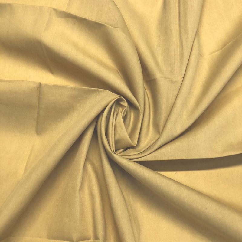 Antique Gold Plain Polycotton