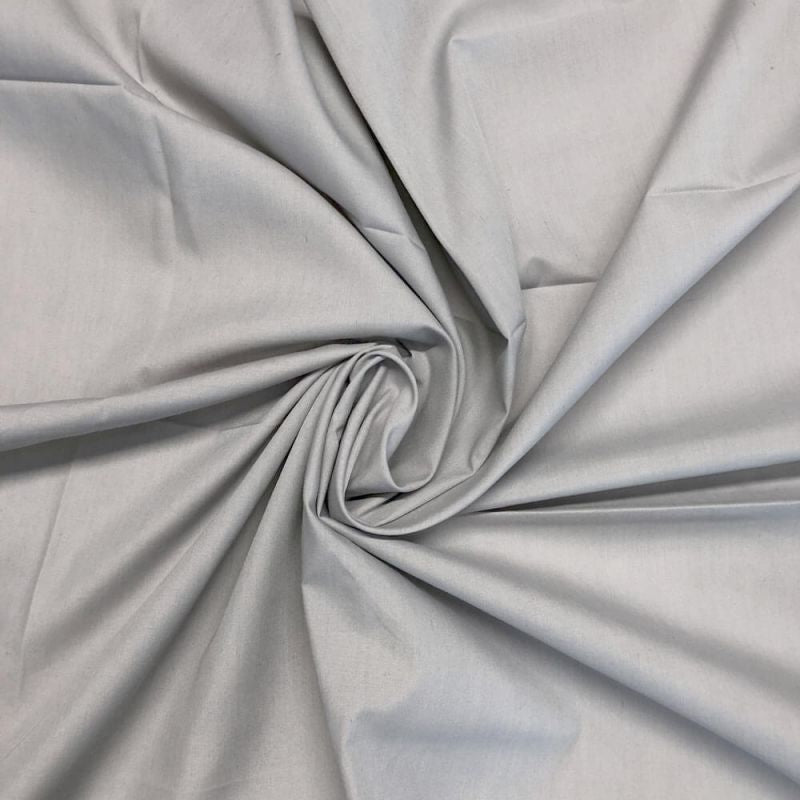 Dove Grey Plain Polycotton