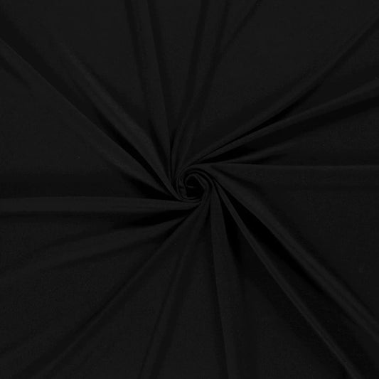 Plain Black Viscose Jersey