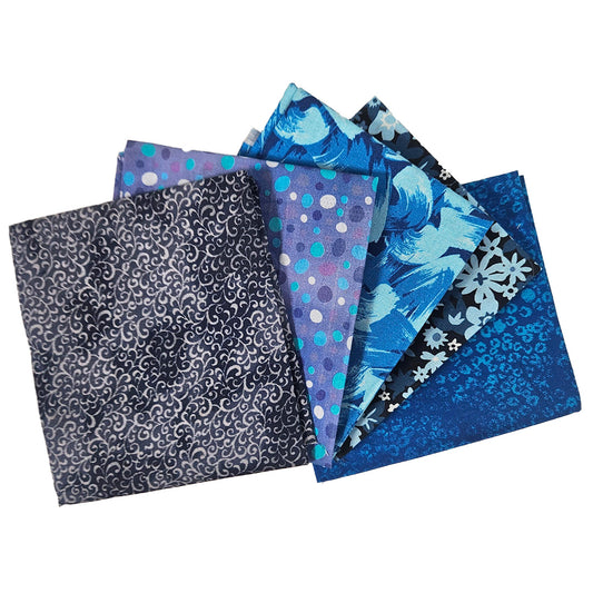 Blue Geo Fat Quarters Bundle