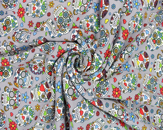 Sugar Skulls Cotton Jersey