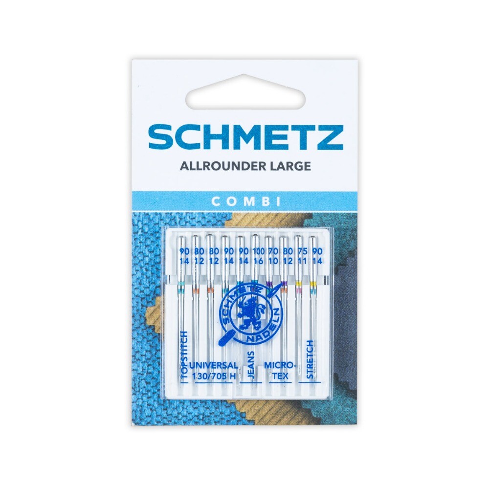 Agujas para Máquina de Coser Schmetz Combi Basic Large - Mercería Sarabia Agujas para Máquina de Coser Schmetz Combi Basic Large - Mercería Sarabia