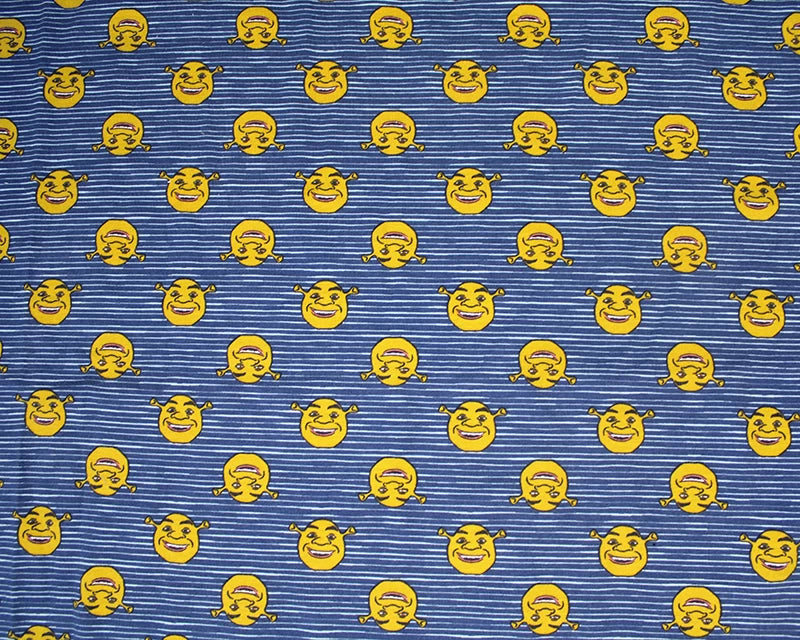 Shrek Stripes Navy Cotton Jersey