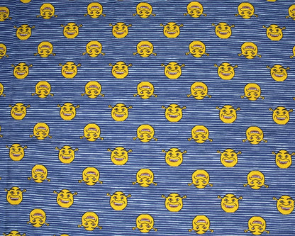 Shrek Stripes Navy Cotton Jersey