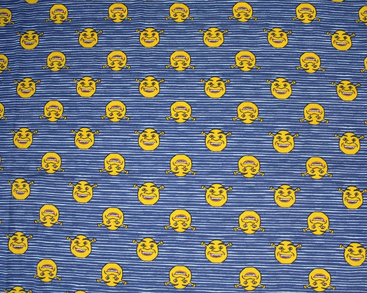 Shrek Stripes Navy Cotton Jersey