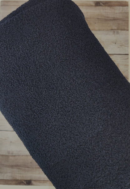 Italian Sheep Fleece Navy