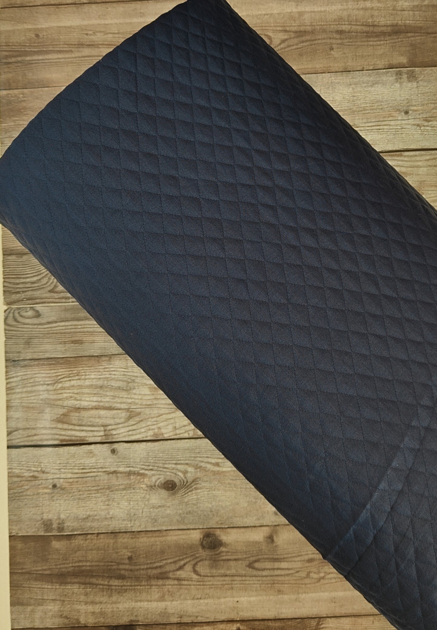 Navy Quilted Stretch