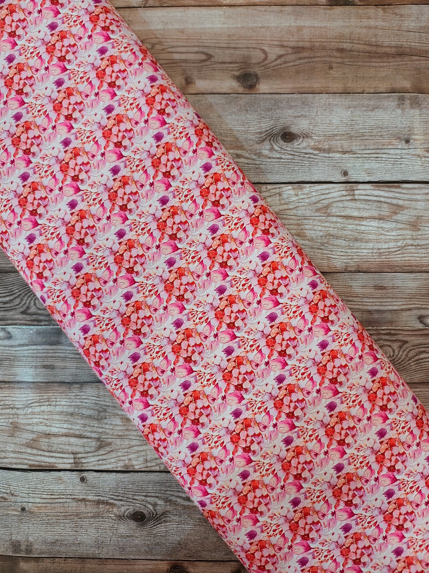 Pink Floral Bouquet Cotton