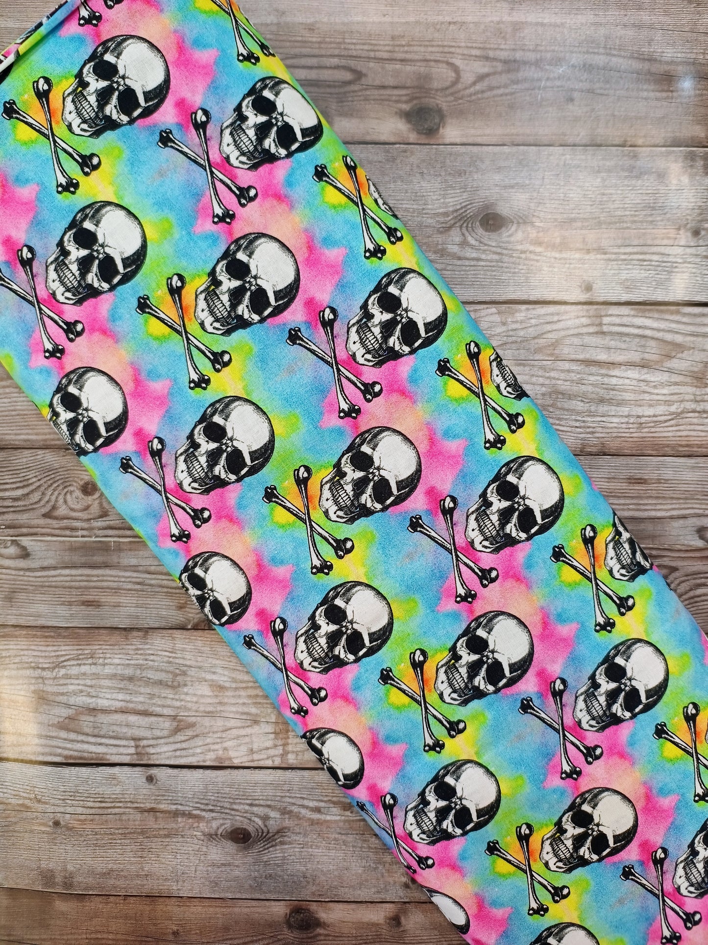 Rainbow Skulls Cotton