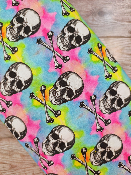 Rainbow Skulls Cotton