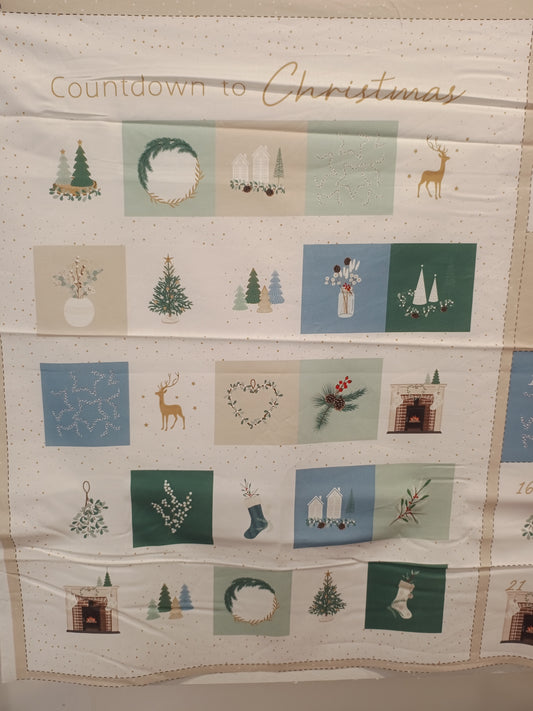 Countdown to Christmas Advent Calendar Panel