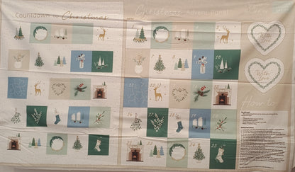 Countdown to Christmas Advent Calendar Panel