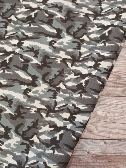 Grey Camo Cotton