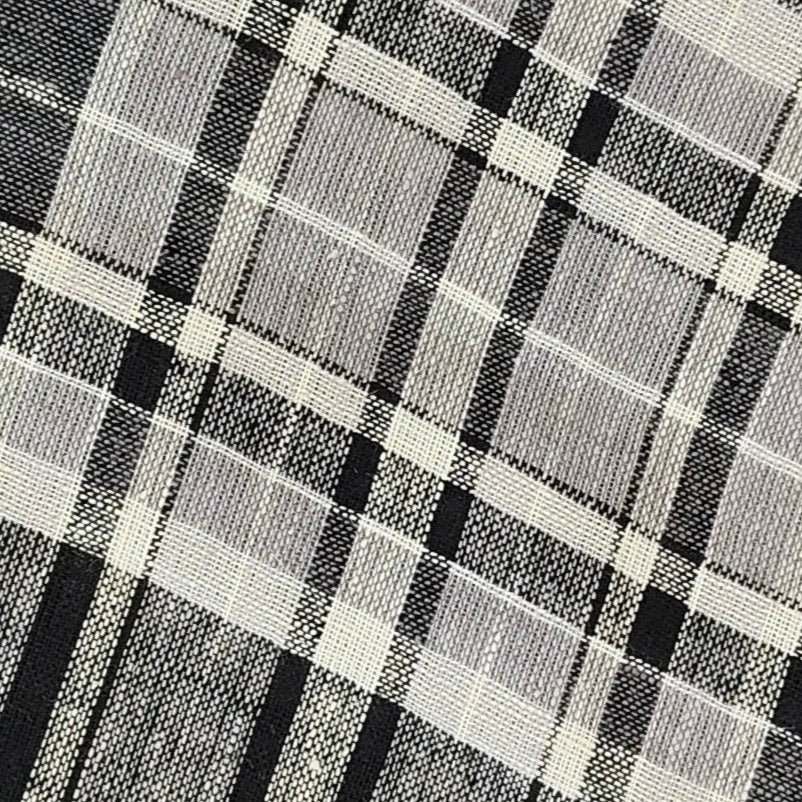 Checked Linen Blend