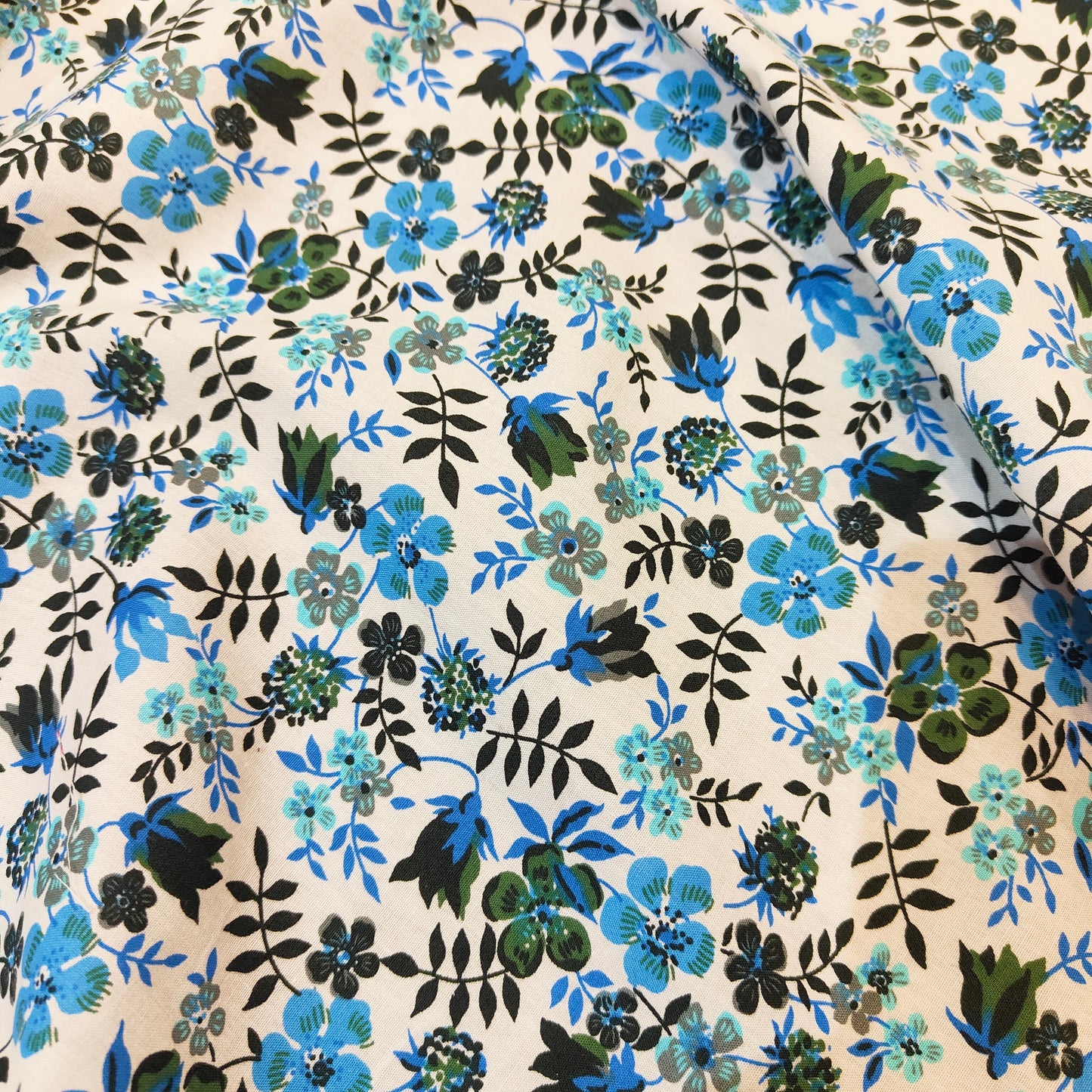 Blue Floral Cotton