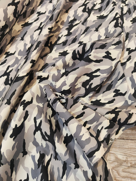 Arctic Camo Cotton Poplin