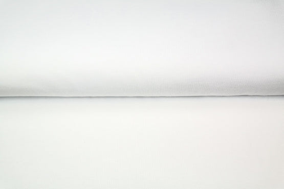 White Tubular Cotton Ribbing Jersey