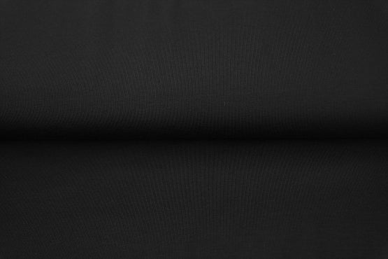 Plain Black Loop Back French Terry