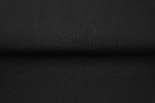 Plain Black Loop Back French Terry